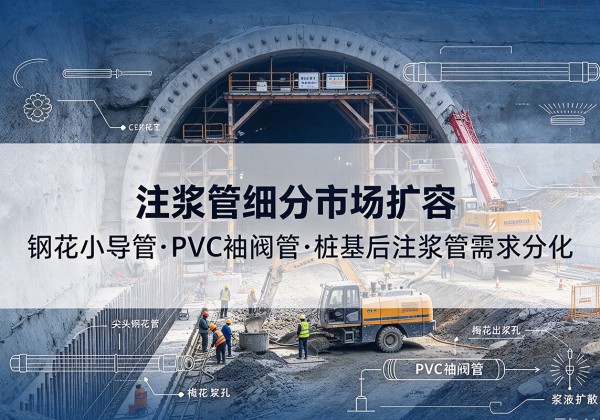 东宁注浆管细分市场扩容，隧道钢花小导管、PVC 袖阀管、桩基后注浆管需求分化
